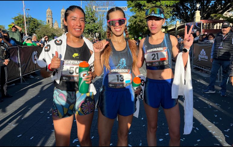 Iván Maya Estrada e Isabel Oropeza son las ganadoras del Medio Maratón de Zapopan. EL INFORMADOR / D. Reos