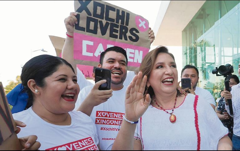 Ayer se organizó el evento temático de Pemex con simpatizantes de Xóchitl Gálvez en la Marina Bucanero del Ciudad del Carmen. EL UNIVERSAL