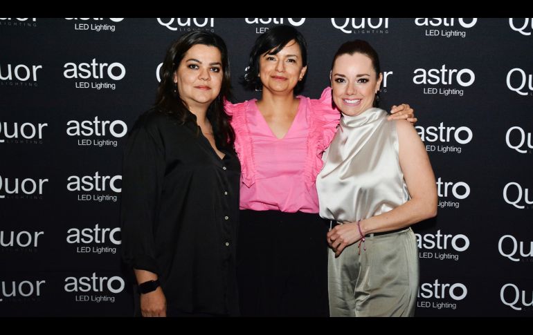 Denisse Becerra, Oriana Romero y Mónica Escalante. GENTE BIEN JALISCO/ Marifer Rached