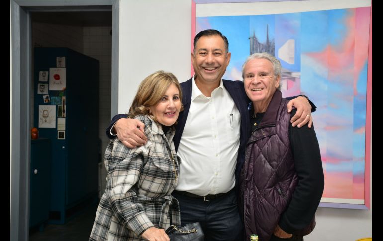 Olga de Solbes, Alex Martínez y Joaquín Solbes. GENTE BIEN JALISCO/ Marifer Rached