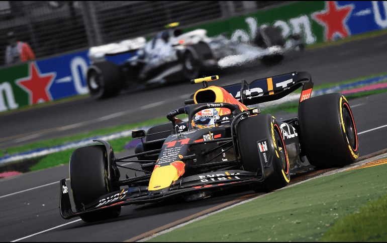 La mejor posición en la que ha terminado Checo Pérez en Australia fue en segundo en el año 2022. AFP / ARCHIVO