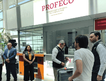 El módulo también cuenta con una báscula para que los pasajeros que quieran pesar sus maletas puedan hacerlo. ESPECIAL