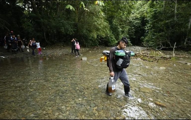 El aumento de migrantes por el Darién en su trayecto hacia Estados Unidos o Canadá en busca de mejores condiciones de vida ha sido progresivo desde 2021. EFE / ARCHIVO