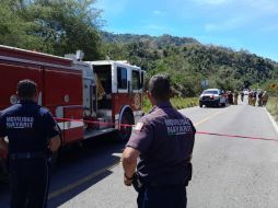 Los hechos sucedieron alrededor de las 8:00 horas sobre la Carretera Federal 200, km 115   400, entre San Francisco, conocido como “San Pancho” y Lo de Marcos, en Bahía de Banderas, Nayarit. ESPECIAL
