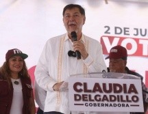 Al grito de “En México, Jalisco y Tonalá, Morena gobernará” fue como recibieron los tonaltecas a Gerardo Fernández Noroña, referente nacional del Movimiento de Regeneración Nacional. CORTESÍA