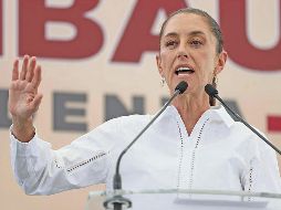 La aspirante de Morena dice que el INE debe ser “parejo” con las coaliciones. EL UNIVERSAL