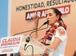 La aspirante presidencial indicó que el tema del Tren Maya no afectará a su campaña, sin embargo arremetió contra Xóchitl Gálvez al ser cuestionada sobre la denuncia que interpuso la candidata. EL UNIVERSAL