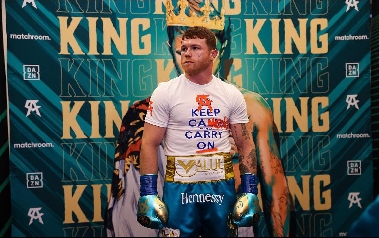 Saún Álvarez mencionó que sólo enfrentaría a Benavidez por 150 o 200 millones de dólares. IMAGO7/Matchroom/E. Mulholland