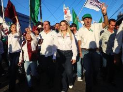 La candidata emanada del Partido Verde Ecologista de México acompañará este domingo a Sergio Chávez, candidato a la reelección por Tonalá. ESPECIAL.