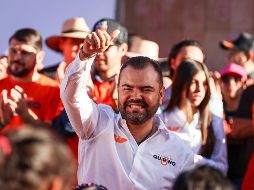 El candidato aseguró que Tlajomulco de Zúñiga se seguirá transformando de manera positiva y no con “transformaciones de cuarta”. EL INFORMADOR / H. FIGUEROA