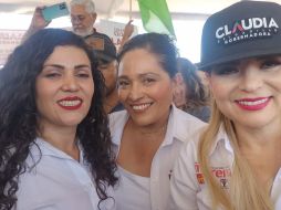 En el arranque de campaña de Lulú Barrera estuvo la candidata a gobernadora de Jalisco, Claudia Delgadillo. Lulú Becerra / CORTESÍA