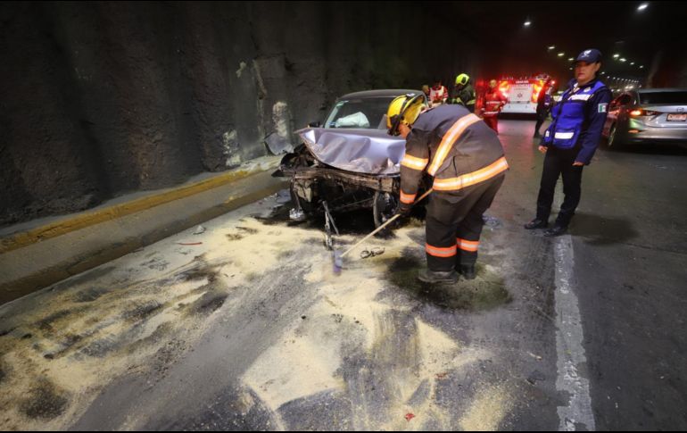 Uno de ellos ocurrió debajo de la Glorieta Minerva, en el túnel de la avenida López Mateos. ESPECIAL