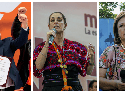 Será el próximo domingo cuando Claudia Sheinbaum, Xóchitl Gálvez y Jorge Álvarez Máynez se presenten a la discusión aprobada por el INE. EFE / ARCHIVO