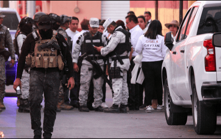 Gisela Gaytán fue ultimada en el primer día de su campaña proselitista cuando recorría las calles de Celaya. EFE / L. Ramírez