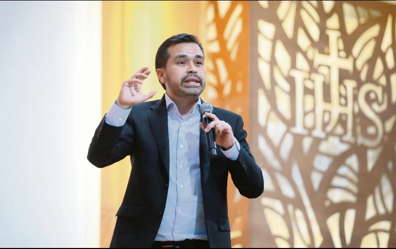 El emecista fue a la Universidad Iberoamericana, en León. EFE