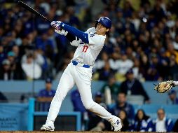 El cuadrangular llegó en la séptima entrada y en el cuadragésimo primer turno de Shohei Ohtani con los Dodgers. AFP / K. Djansezian