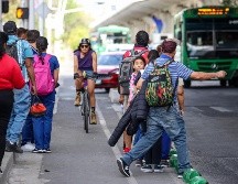 De acuerdo con especialistas y ciudadanos, las fallas en el diseño de la ciclovía de Ávila Camacho provocan que a diario las personas tengan que estar atentas a los ciclistas que pasan para evitar ser atropelladas. EL NFORMADOR/H. Figueroa