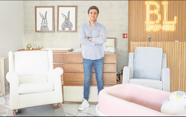 Rafael Ramses Cortes Treviño está al frente de Baby Land. EL INFORMADOR/ H. Figueroa