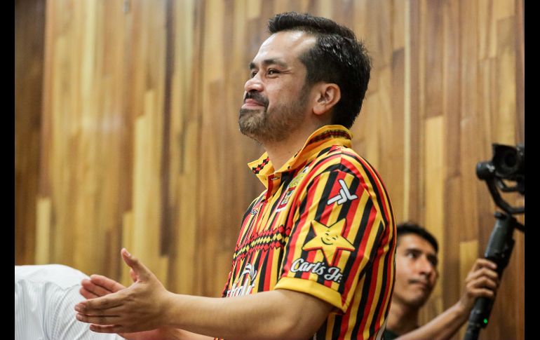 El candidato destacó el acuerdo alcanzado entre el rector de la UdeG y el gobernador para garantizar un presupuesto constitucional para la Universidad de Guadalajara. EL INFORMADOR / H. Figueroa