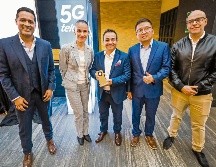 (De izquierda a derecha) Julio Meneses, CMO Honor; Lizette Melo, Gerente comercial Regional Telcel; Rodolfo Neyra, Subdirector Regional Telcel; Jasper Liu, Director Regional Honor, y Francisco Acosta, Kam Regional Honor. EL INFORMADOR/ A. Navarro