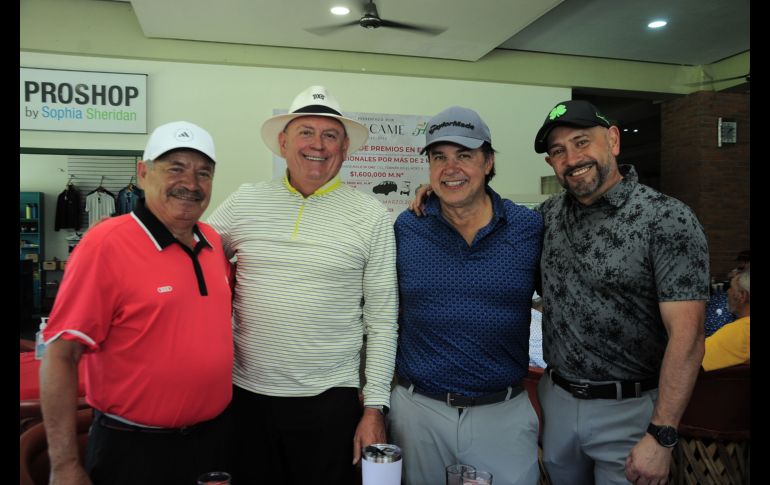 Alberto Vargas, Pepe Carrillo, Adrián Escudero García y Alfonso Centejas. GENTE BIEN JALISCO/ Marifer Rached