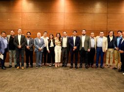 Haro se reunió con empresarios a quienes les hizo un llamado para impulsar el desarrollo regional en el estado. ESPECIAL