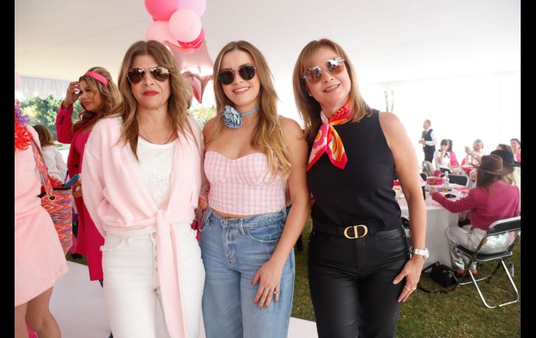 Olimpia Lomelí, Cristina González y Elena Bueno. GENTE BIEN JALISCO/ Claudio Jimeno
