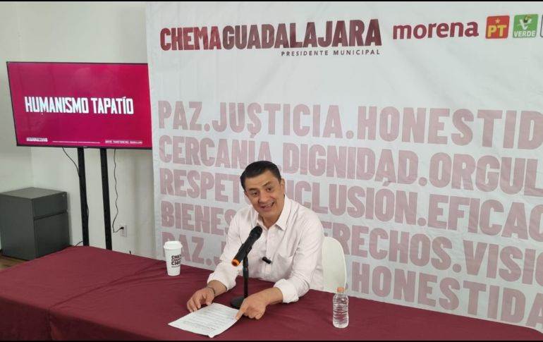 ‘Chema’ Martínez aseguró que Guadalajara tiene los recursos necesarios para hacerse cargo de dichos servicios, y que la falta de presupuesto no será excusa para incumplir con estos compromisos. EL INFORMADOR / J. Díaz