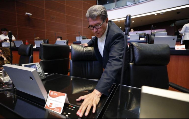 Ricardo Monreal, coordinador de Morena en la Cámara de Senadores y autor de la reforma. X/RicardoMonrealA