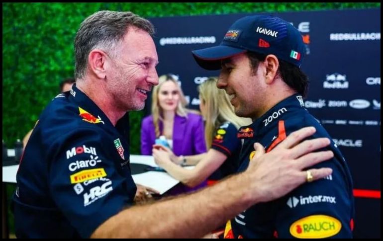 Horner dedicó unos instantes para destacar la notable mejora en el rendimiento de Checo. X/ @redbulletin.