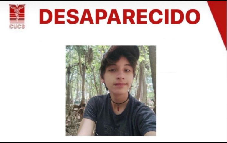 Sus familiares presentaron la denuncia correspondiente ante la Fiscalía Especializada en Personas Desaparecidas. Sin embargo, hasta el momento no han localizado al joven. ESPECIAL / CUCS