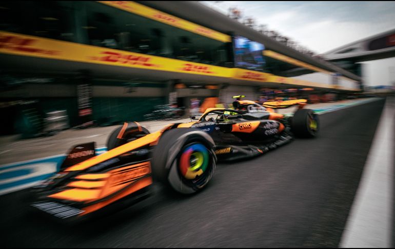 Lando Norris. La primera Carrera Sprint de la temporada se realizará este viernes a las 21:00 horas. EFE/A. Plavevski