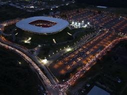 El altercado ocasionó una intensa movilización policiaca y tráfico pesado en las vialidades aledañas al estadio AKRON. EL INFORMADOR/Archivo