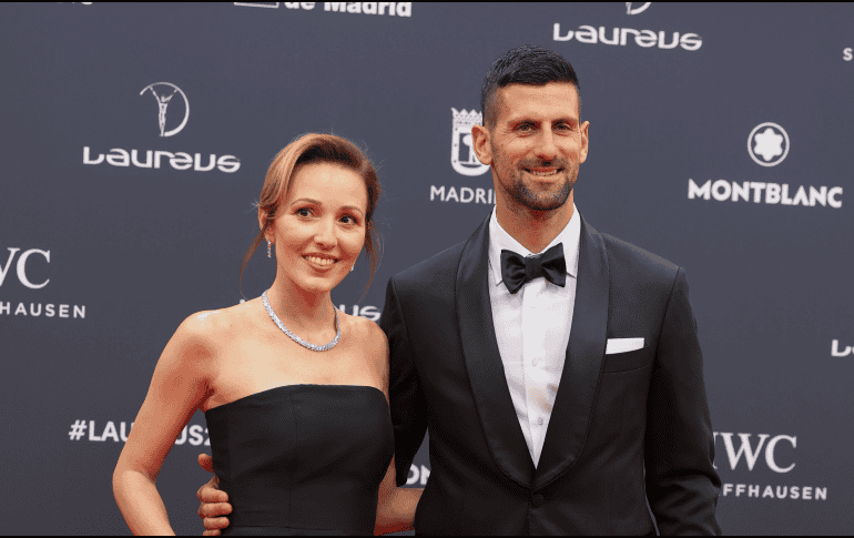 Djokovic se impuso en la votación a Lionel Messi, Max Verstappen y Rafael Nadal. EFE / K. Huesca