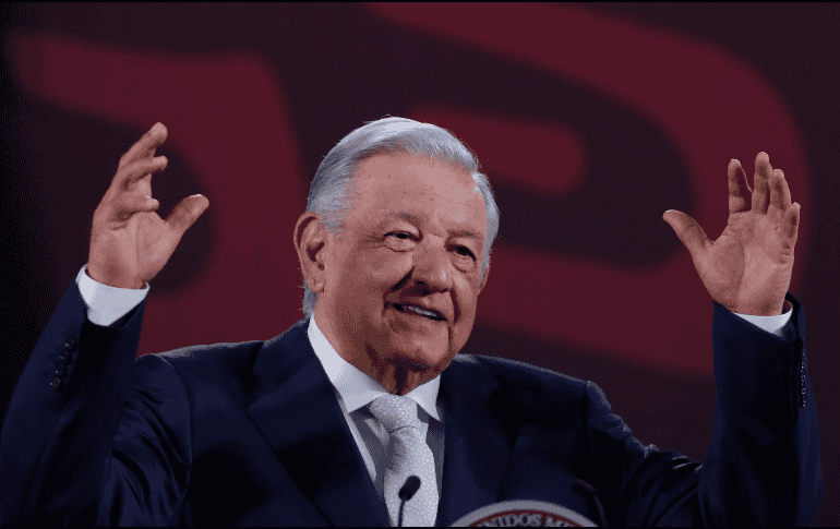 El Presidente López Obrador durante su conferencia matutina. EFE/Mario Guzmán