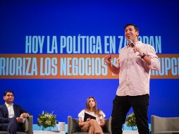 Durante su intervención, Kumamoto profundizó en sus propuestas para transformar el municipio de Zapopan. CORTESÍA