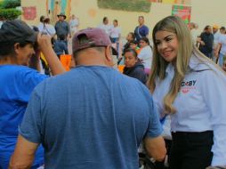 La candidata solicitó licencia a su cargo como legisladora local, para poder participar en las próximas elecciones del dos de junio. CORTESÍA.