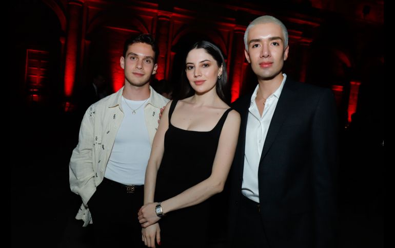 Juan Pedro Arriola, Valeria Díaz y Miguel Ángel De La Mora. GENTE BIEN JALISCO/ Claudio Jimeno