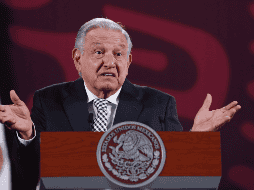 El Presidente de Mexico, durante su conferencia de prensa matutina. EFE/Sáshenka Gutierrez