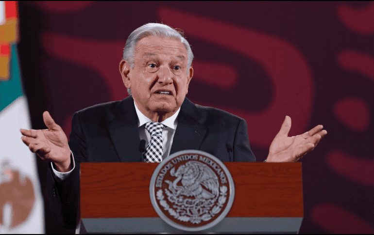 El Presidente de Mexico, durante su conferencia de prensa matutina. EFE/Sáshenka Gutierrez