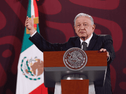 Andrés Manuel López Obrador durante su conferencia de prensa del 25 de abril. EFE/Sánshenka Gutiérrez