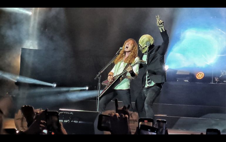 La banda continuará su paso por México el 27 de abril en Monterrey. FACEBOOK / Megadeth