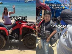 Una turista, posiblemente extranjera, se aproximó a los inspectores en la playa El Médano para expresar su descontento. ESPECIAL.