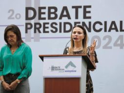 Carla Humphrey.  La consejera del INE reconoció que el costo de la renta del lugar será informado posteriormente. SUN/D. Simón