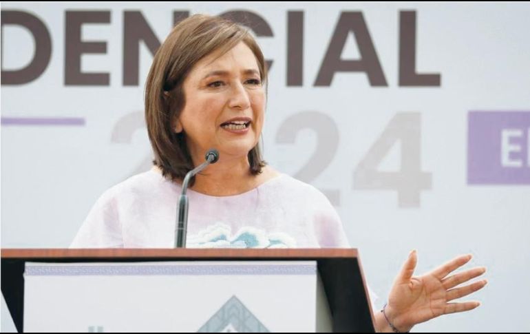 Xóchitl Gálvez Ruiz se mostró conforme con el diseño del foro de los Estudios Churubusco. ESPECIAL