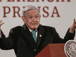 Andrés Manuel López Obrador, en una imagen de archivo durante una edición de la mañanera en Palacio Nacional. AFP / ARCHIVO