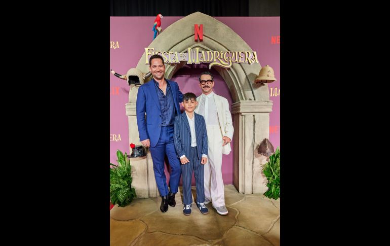 Manuel García Rulfo, Manolo Caro y Miguel Valverde Uribe. ESPECIAL/NETFLIX.