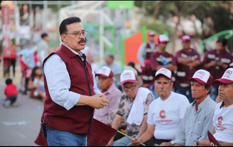 Lomelí estuvo acompañado por Güicha Ramírez, candidata a diputada local por el Distrito 10 por la Coalición. ESPECIAL