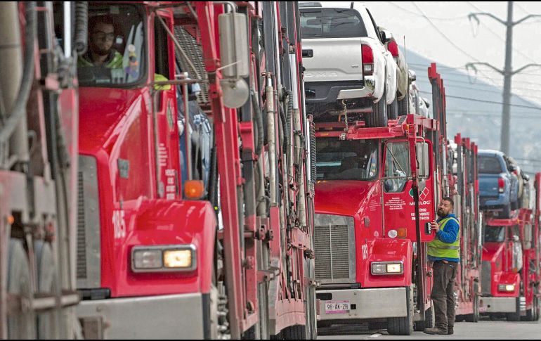 Desde 2019 van cuatro paros multitudinarios de tráileres, por la adopción de políticas migratorias en Estados Unidos. EL INFORMADOR/ Archivo