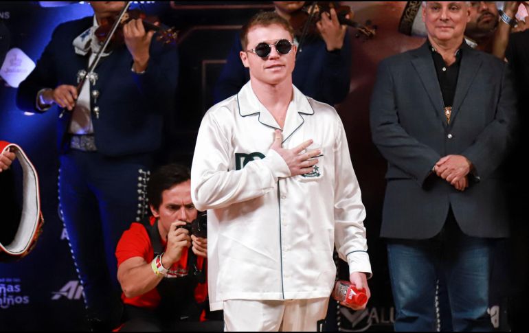 En anteriores entrevistas, “Canelo” mencionó que aceptaría una pelea con el “Bandera Roja” si se le pagaban 200 millones de dólares. EL INFORMADOR/Archivo